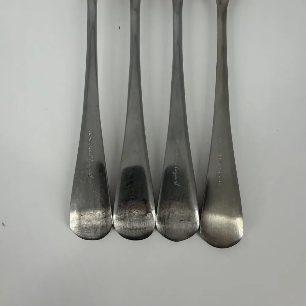 4X DF Cooper Bros QUEEN ANNE 3-Tine Stainless Dinner Forks England European